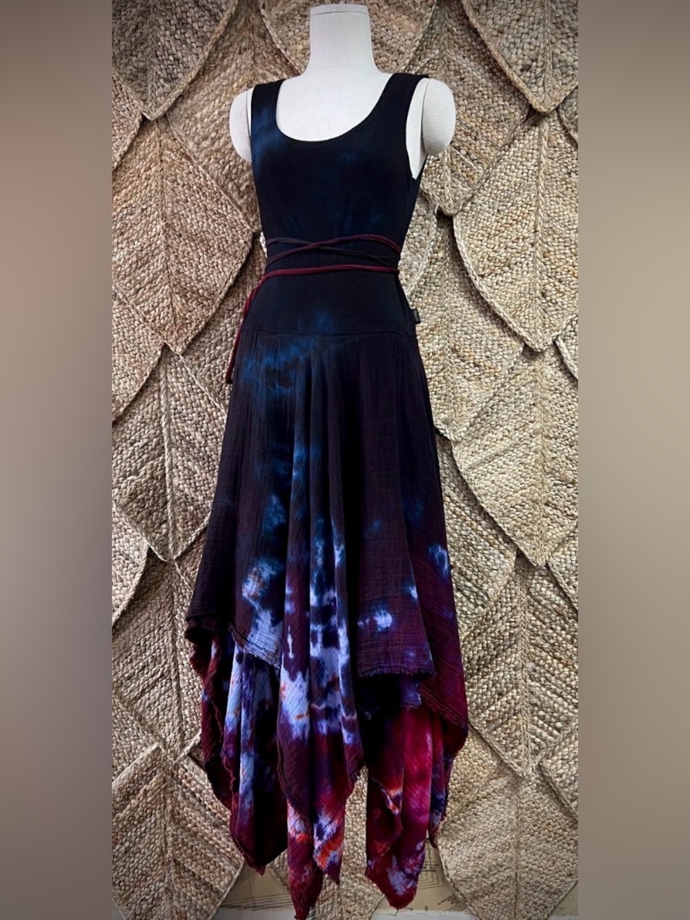☮️🧚🏼♀️RARE HAZELMAGE Hand-Dyed Foxfire Wild Fae Dress OOAK DISCONTINUED!